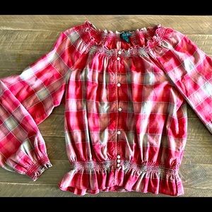 LRL Ralph Lauren Women’s Plaid Fashion Shirt